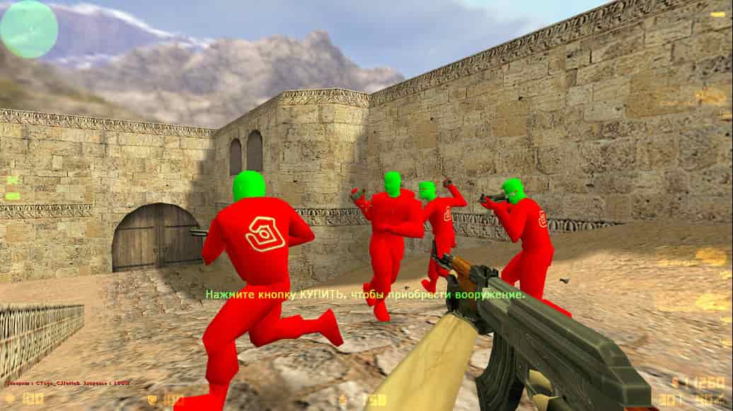 Скачать CS 1.6 с цветной головой и телом