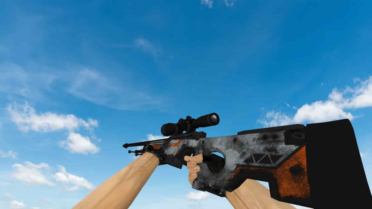 AWP Asiimov Поношенное