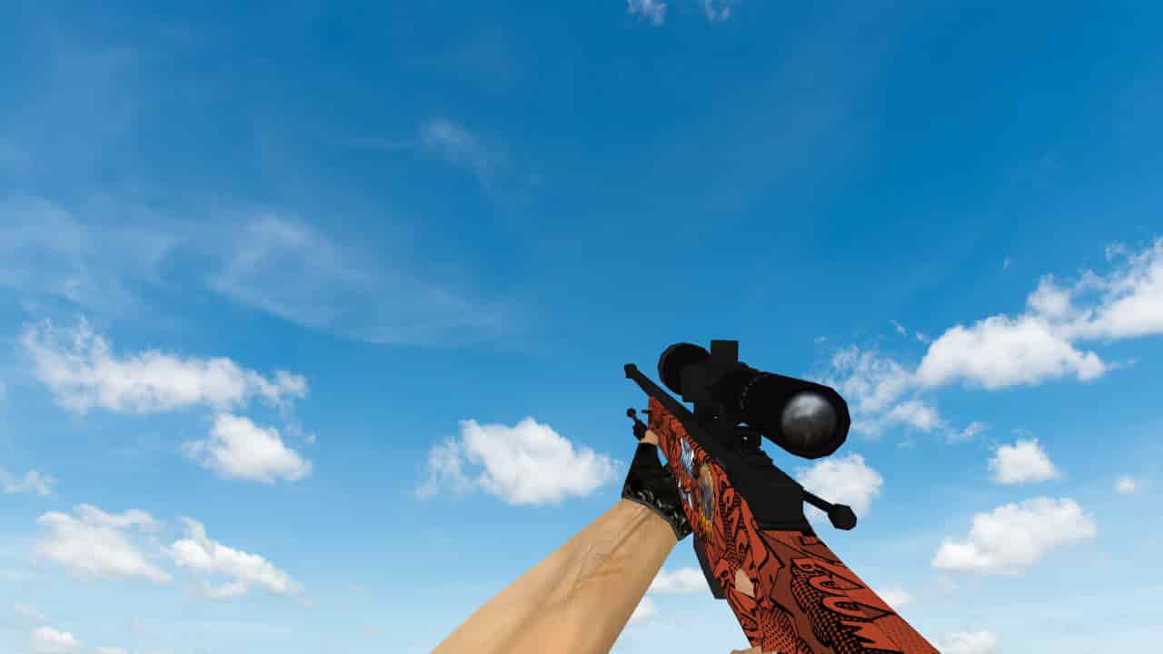 AWP «БАХ» с наклейками
