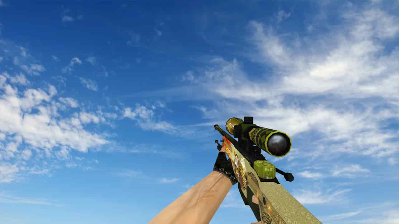 AWP «Драгон лор» с наклейками