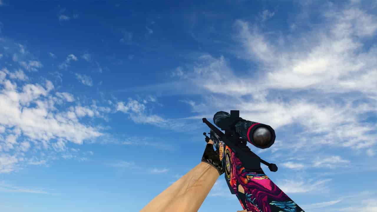 AWP «Скоростной зверь» с наклейками