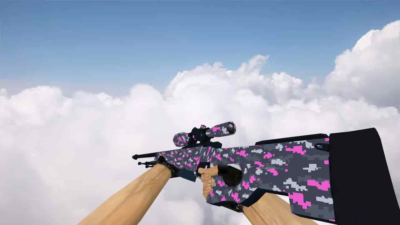 AWP Пиксельный камуфляж «Розовый»