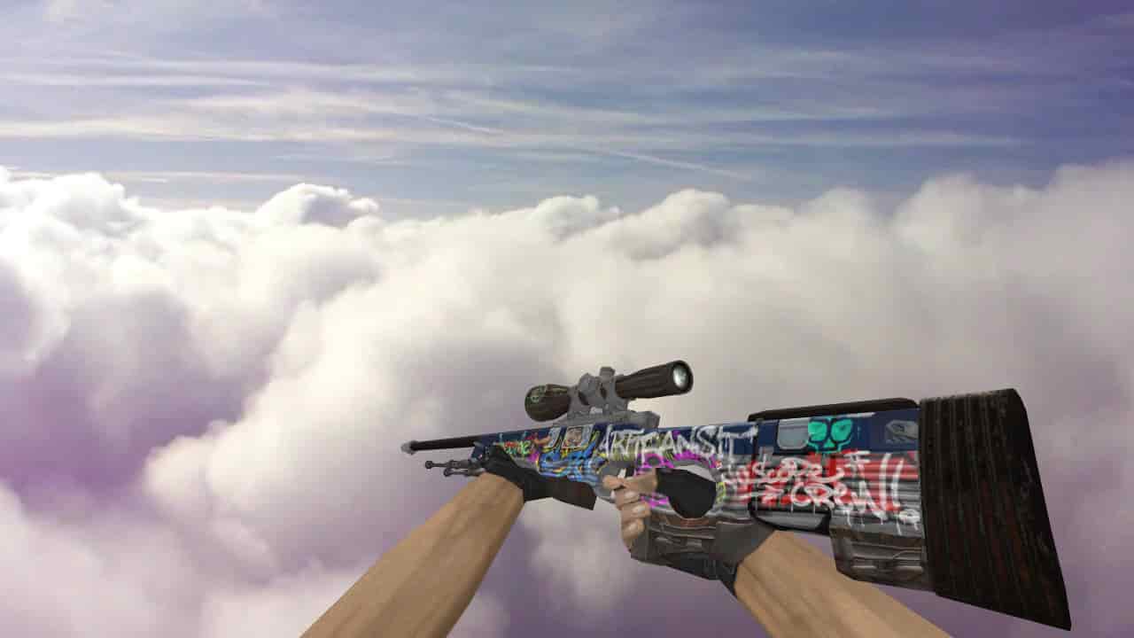 AWP Train Graffiti