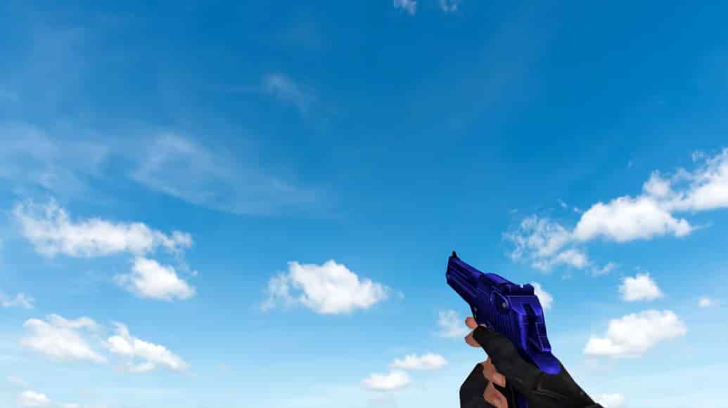 Пак моделей оружия «Blue Weapons With Tattoo»