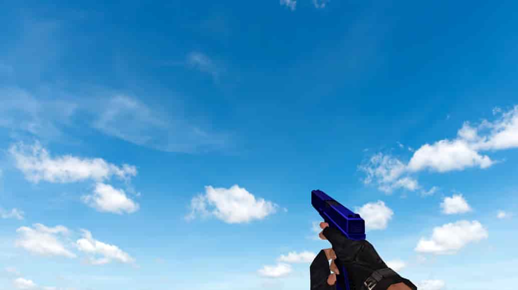 Пак моделей оружия «Blue Weapons With Tattoo»