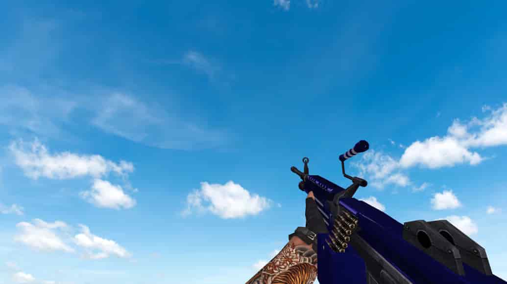 Пак моделей оружия «Blue Weapons With Tattoo»
