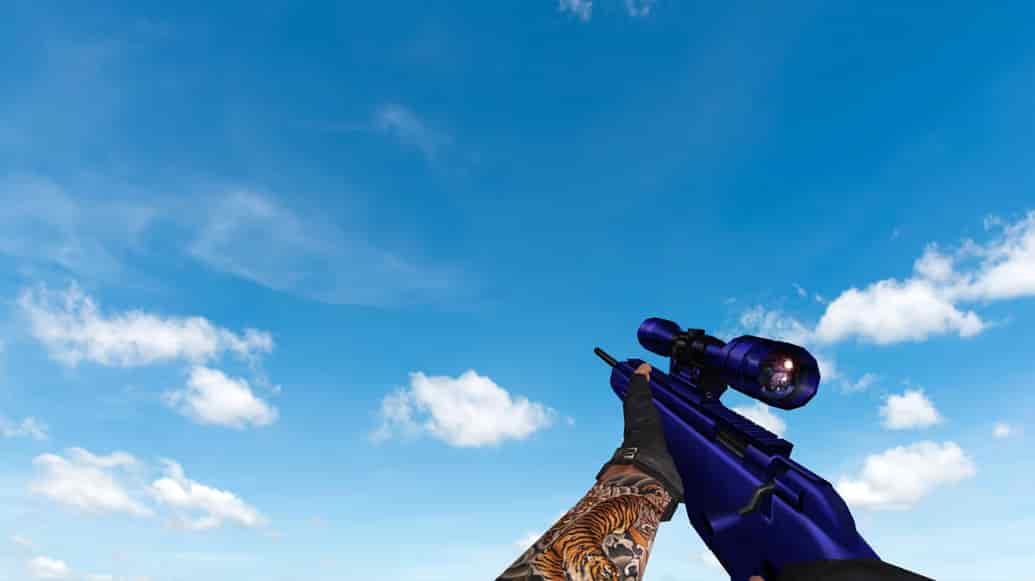 Пак моделей оружия «Blue Weapons With Tattoo»