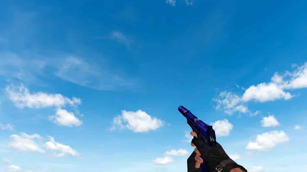 Пак моделей оружия «Blue Weapons With Tattoo»