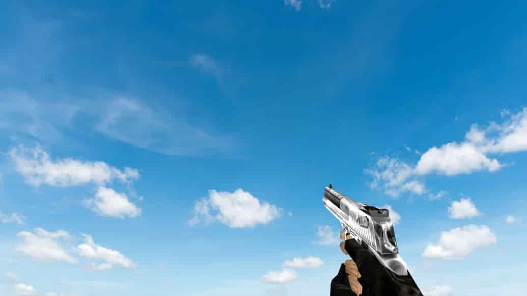 Пак моделей оружия «Default Weapons Chromed»