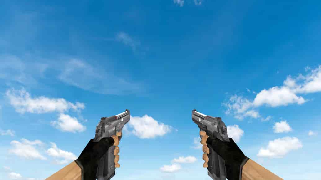 Пак моделей оружия «Default Weapons Chromed»
