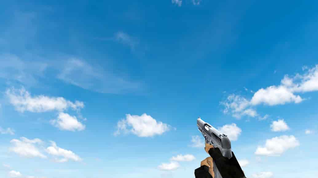 Пак моделей оружия «Default Weapons Chromed»