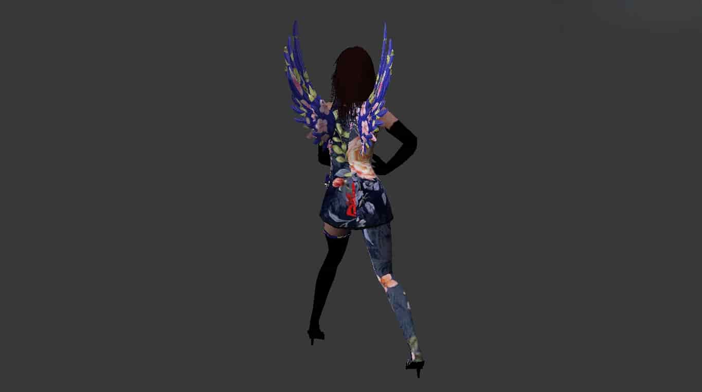 Girl Angel Retextured
