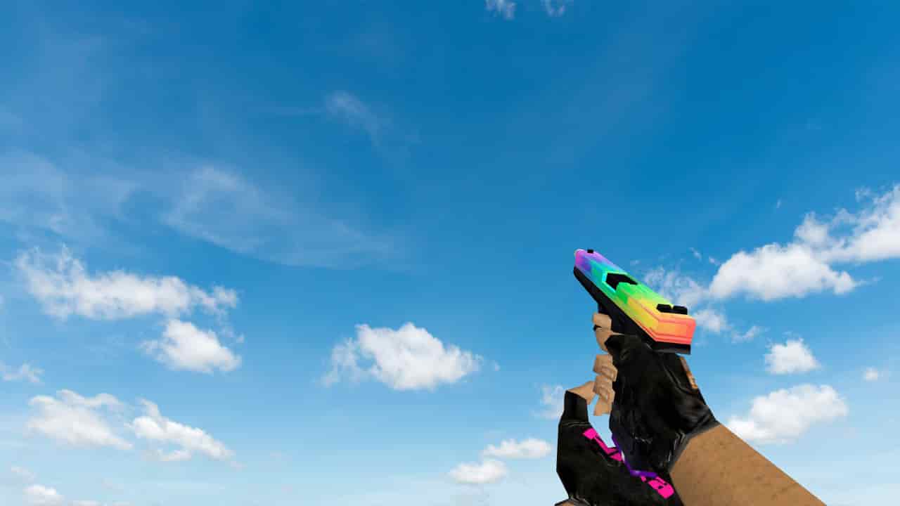 Default Glock Glitchy Rainbow