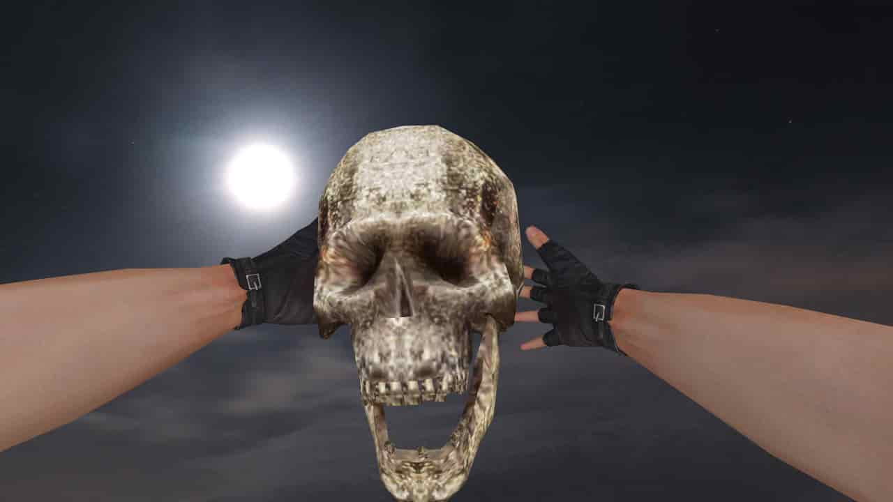 Human Skull Grenade