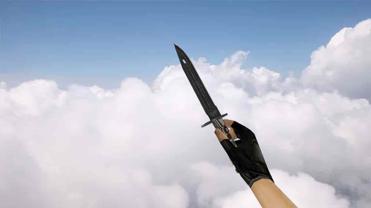 Штык-нож Черный ламинат