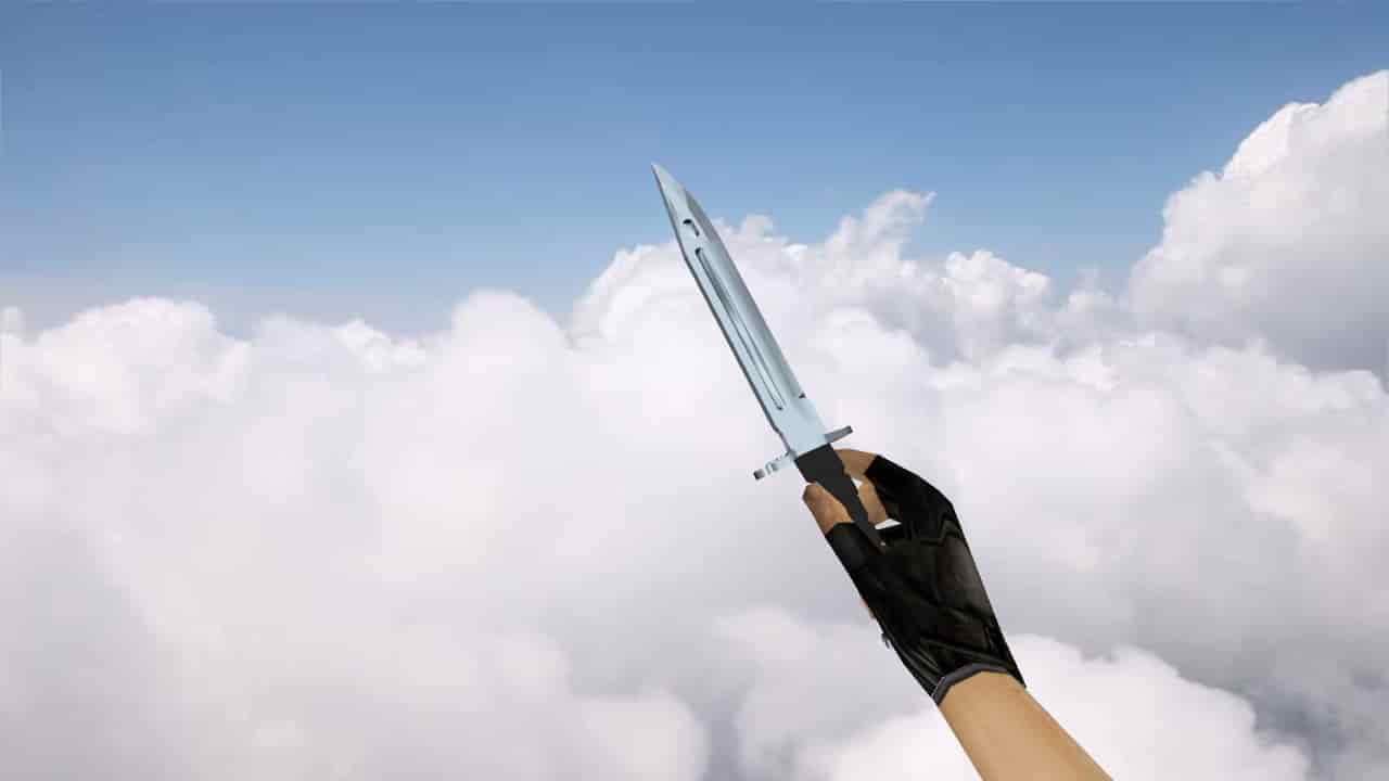 Штык-нож «Серебряный хром»