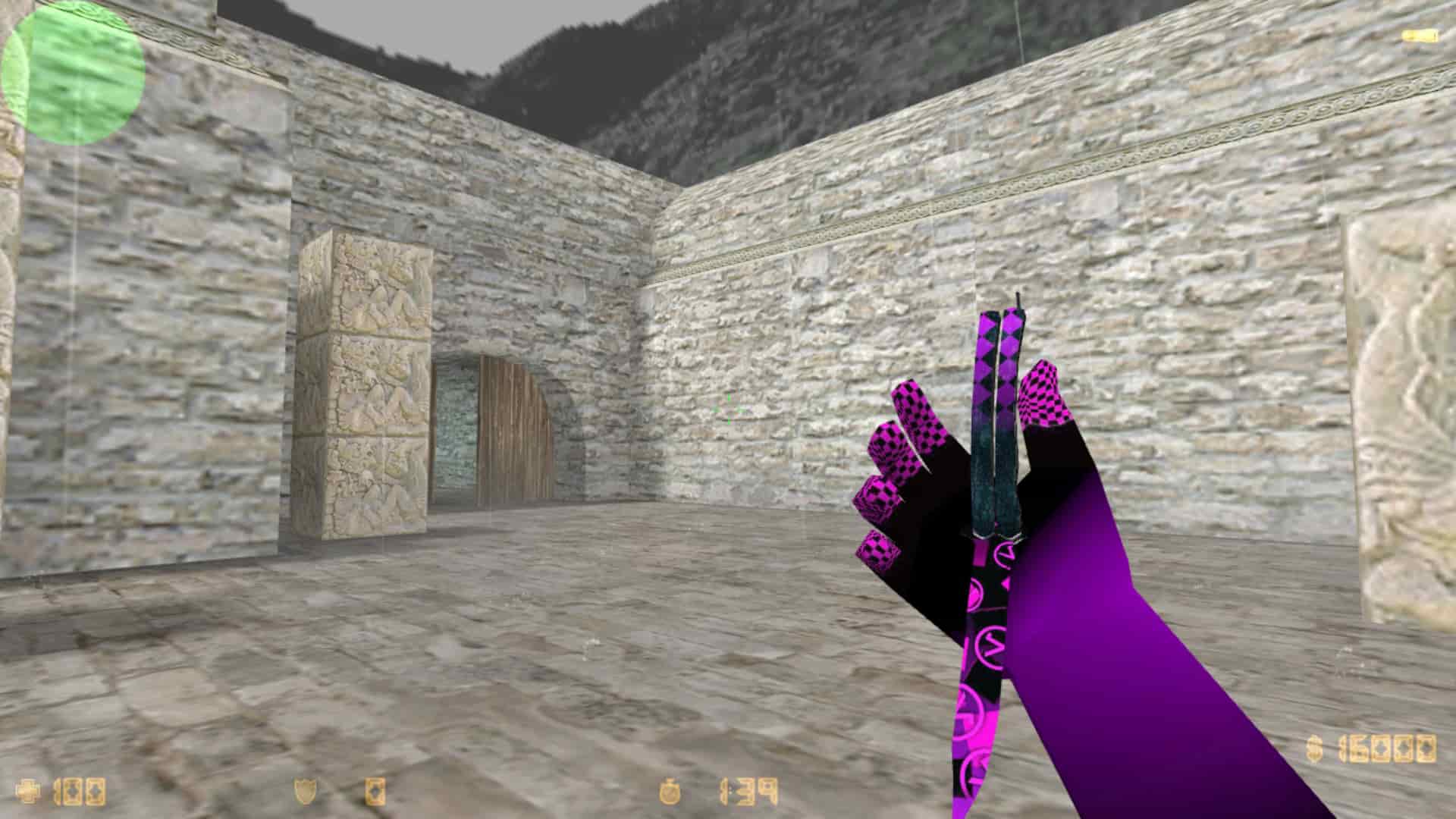 Нож-бабочка Purple Error