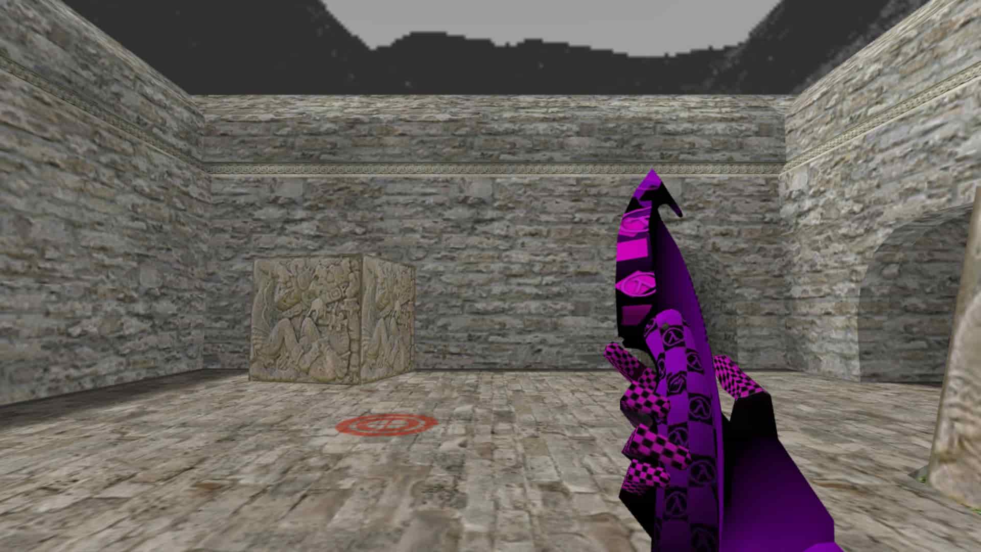 Нож с лезвием крюком Purple Error