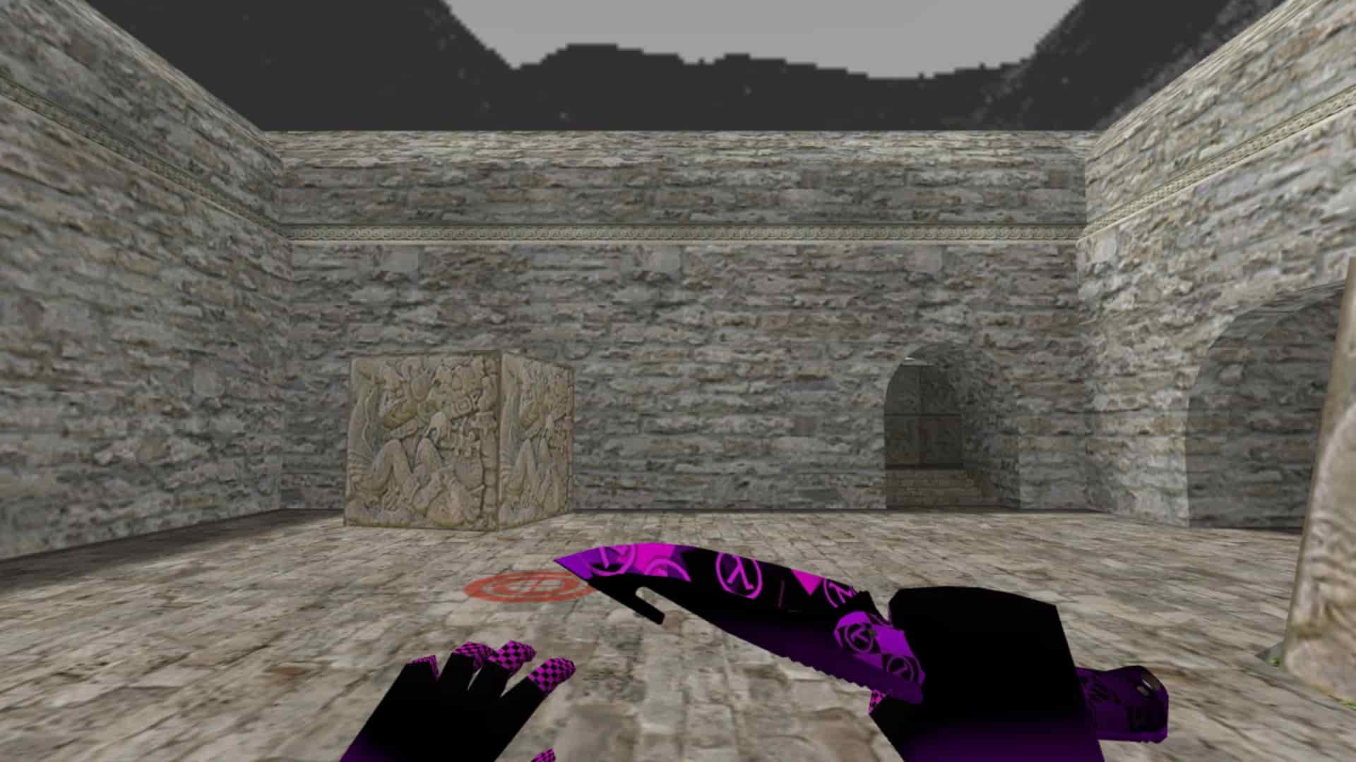 Нож с лезвием крюком Purple Error