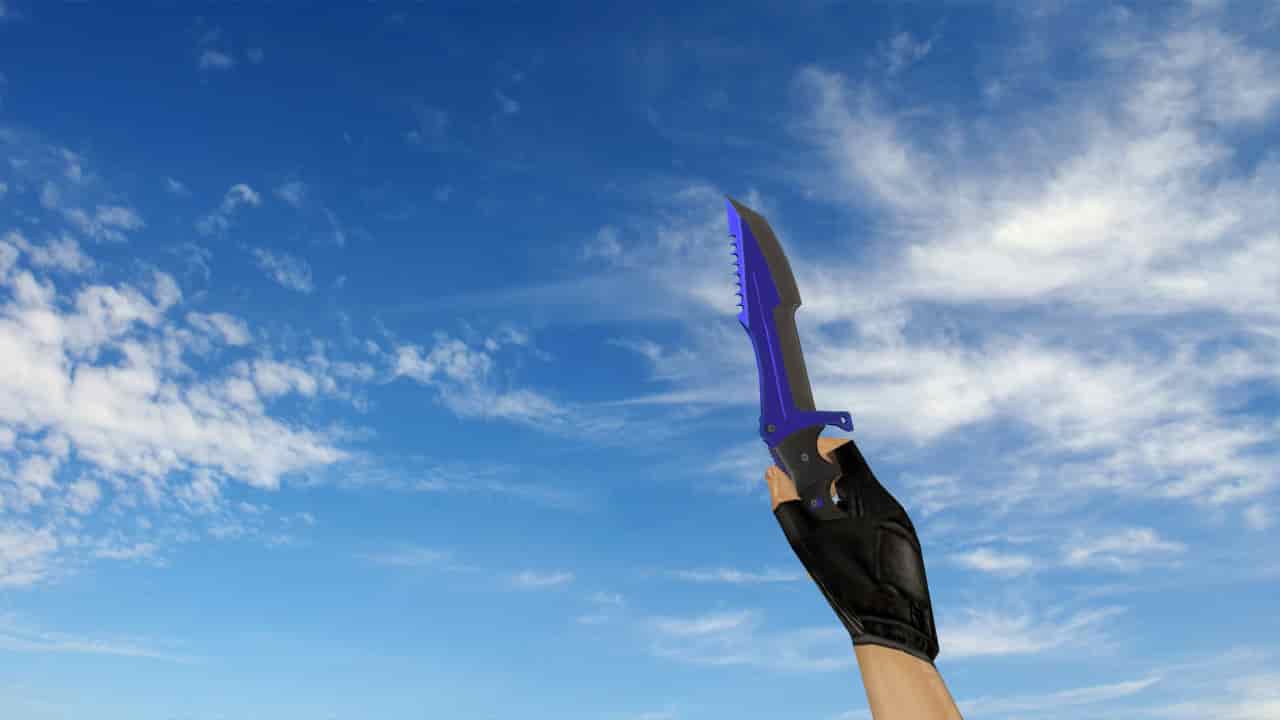 Huntsman Knife Automatic Blue