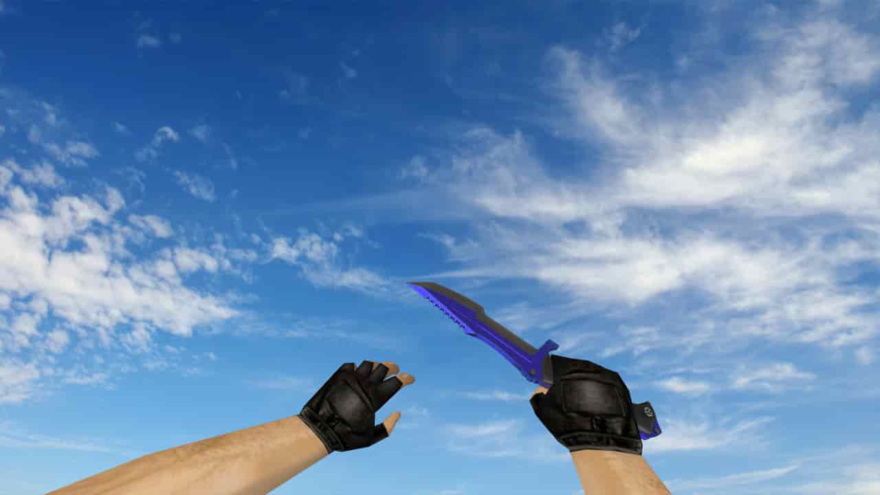Huntsman Knife Automatic Blue