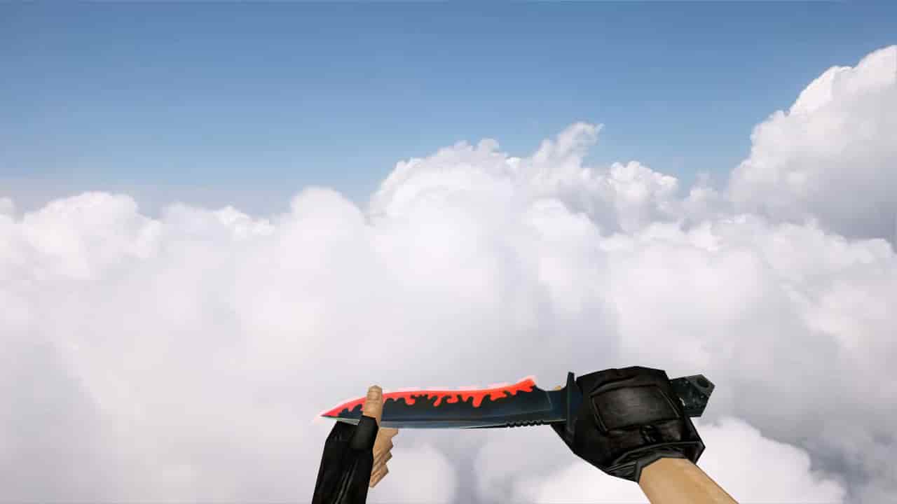 Knife Neon Red