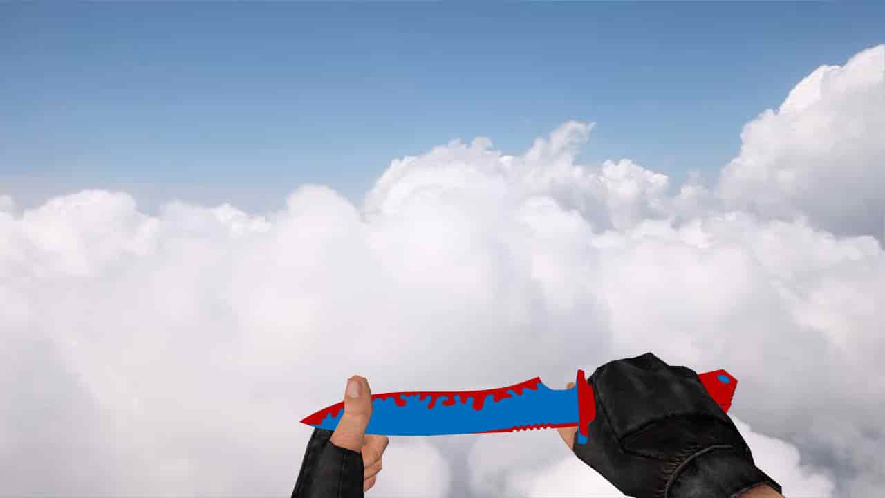 Knife Red and Blue