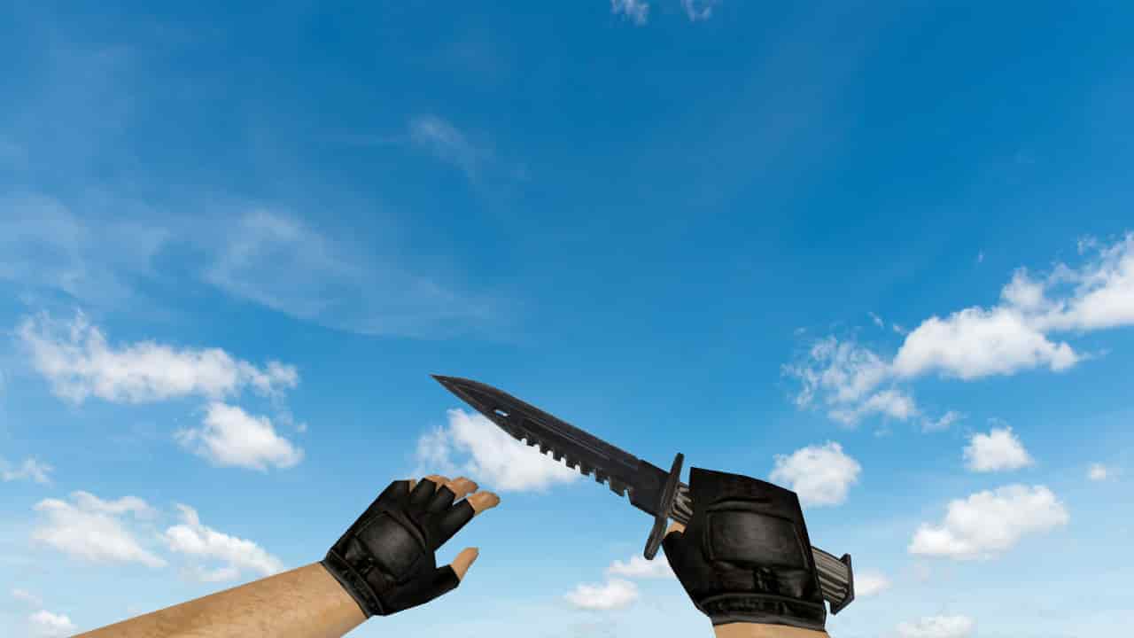 Штык-нож M9 «Черный глянец» v2