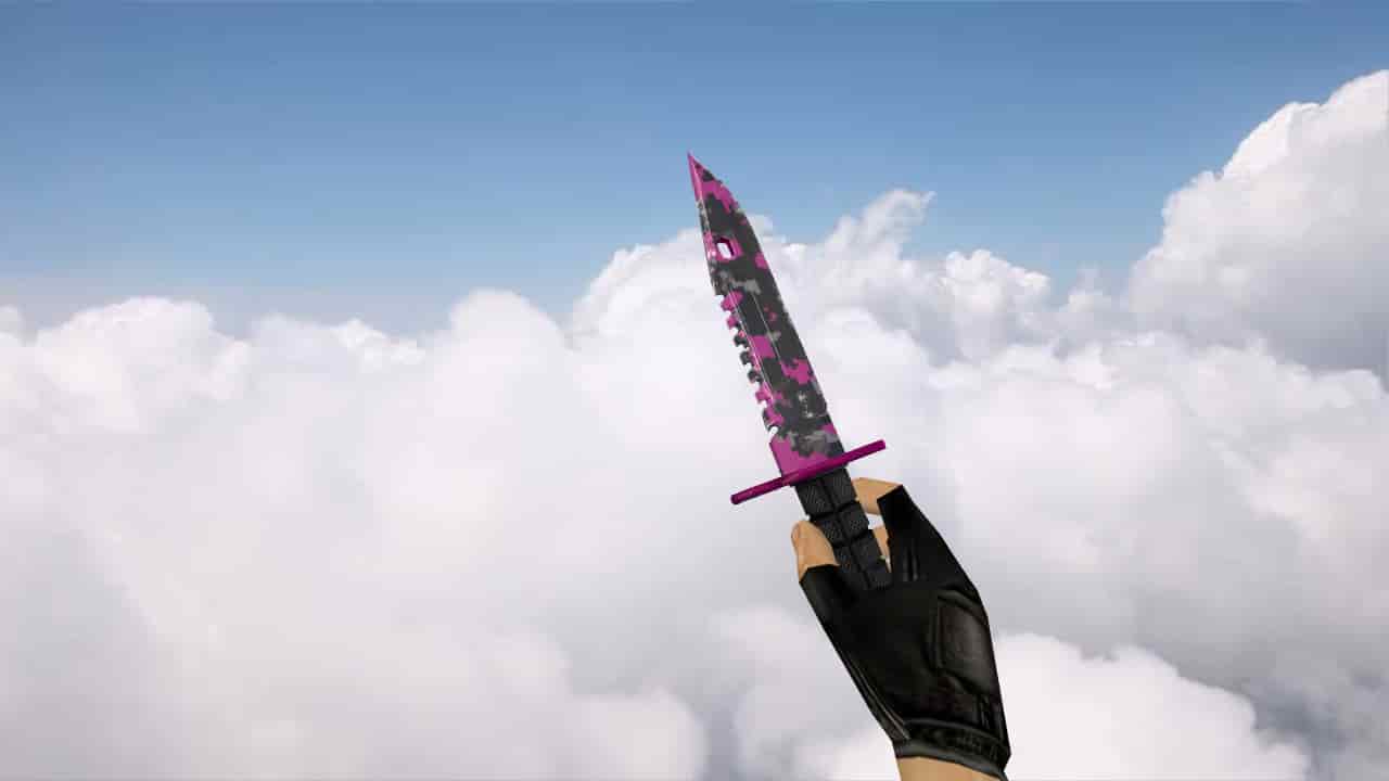 Штык-нож M9 «Пиксельный камуфляж "Розовый"»