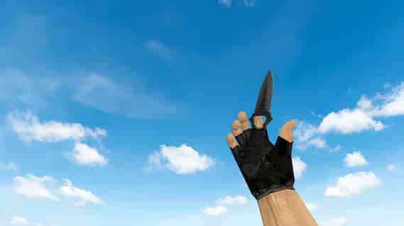 Skeleton Knife Vanilla on Default Hands