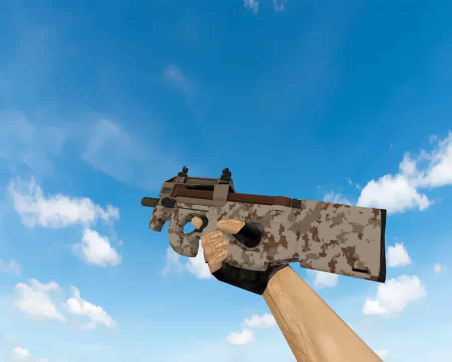 P90 | Пиксельный камуфляж «Пустыня» (Desert DDPAT)