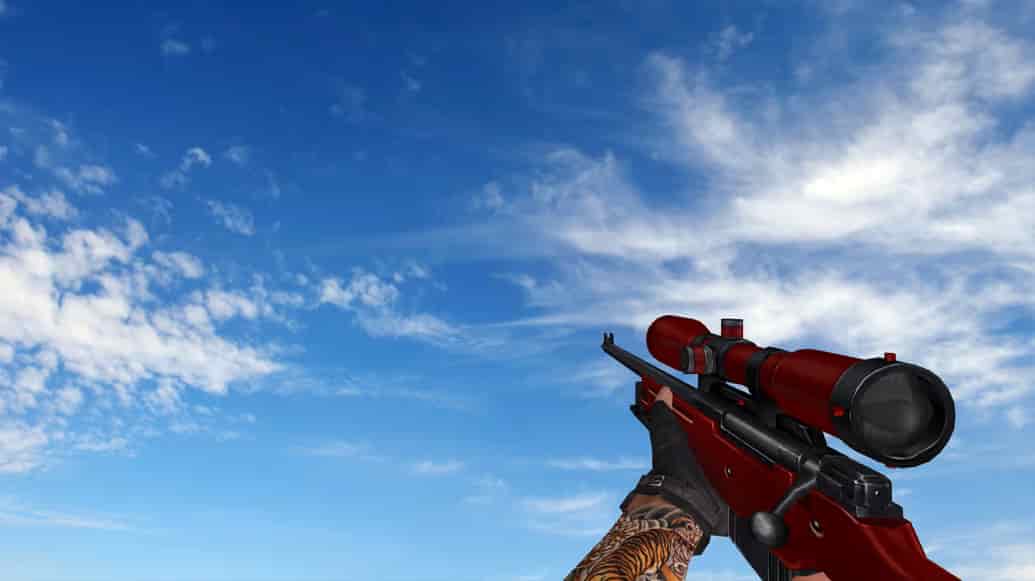 Пак моделей оружия «Red Weapons With Tattoo»
