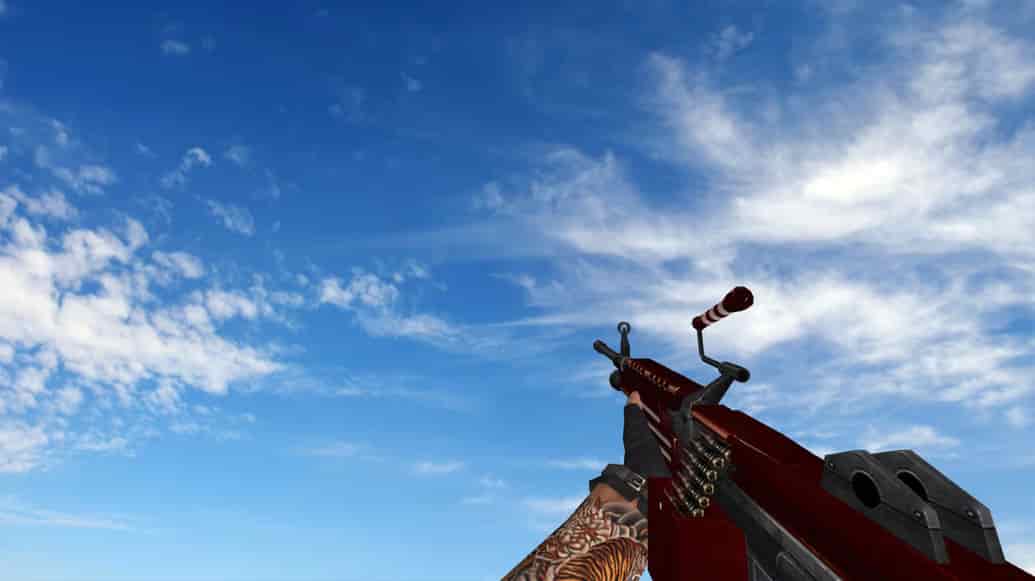 Пак моделей оружия «Red Weapons With Tattoo»