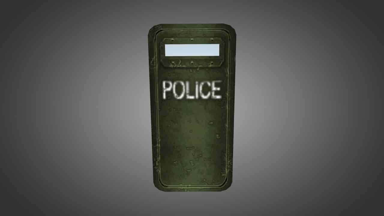 Green Police Shield