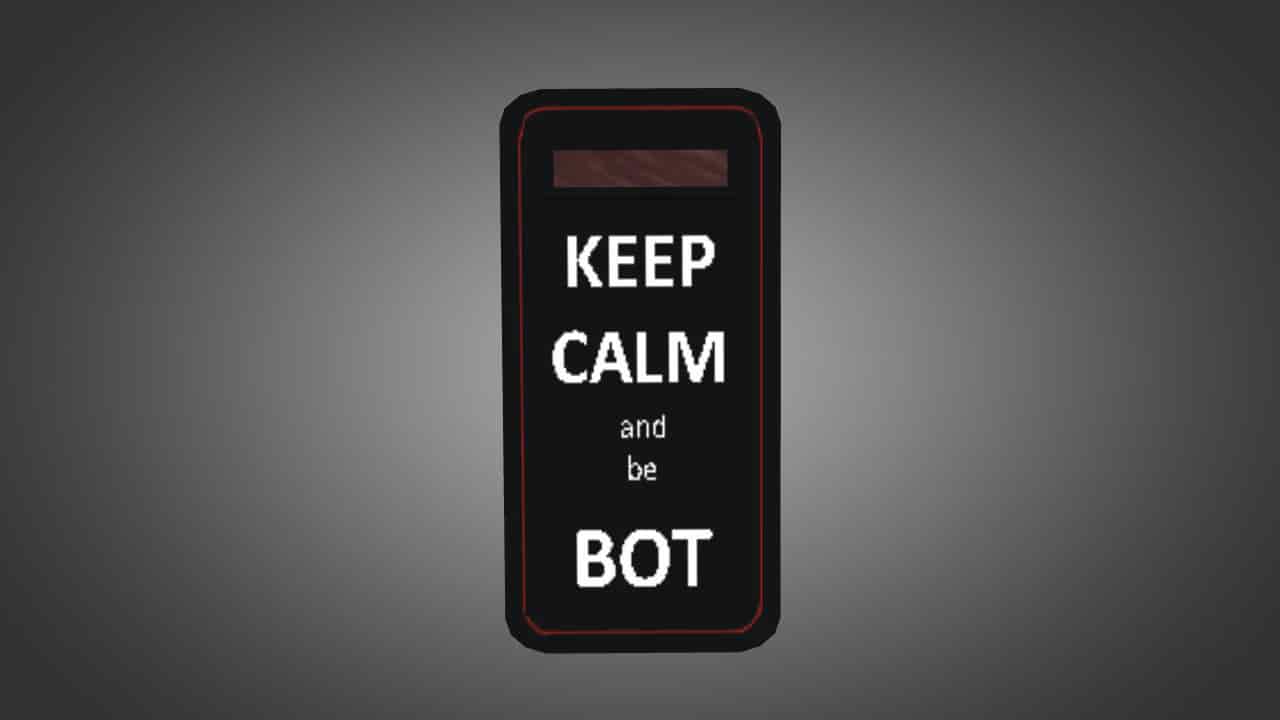 KEEP CALM and be BOT