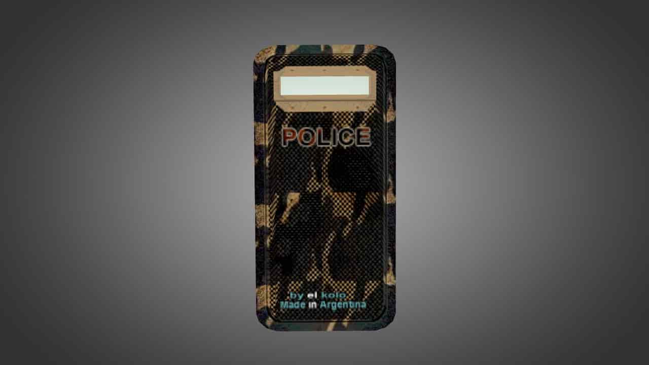 Police Camo Carbon Shield