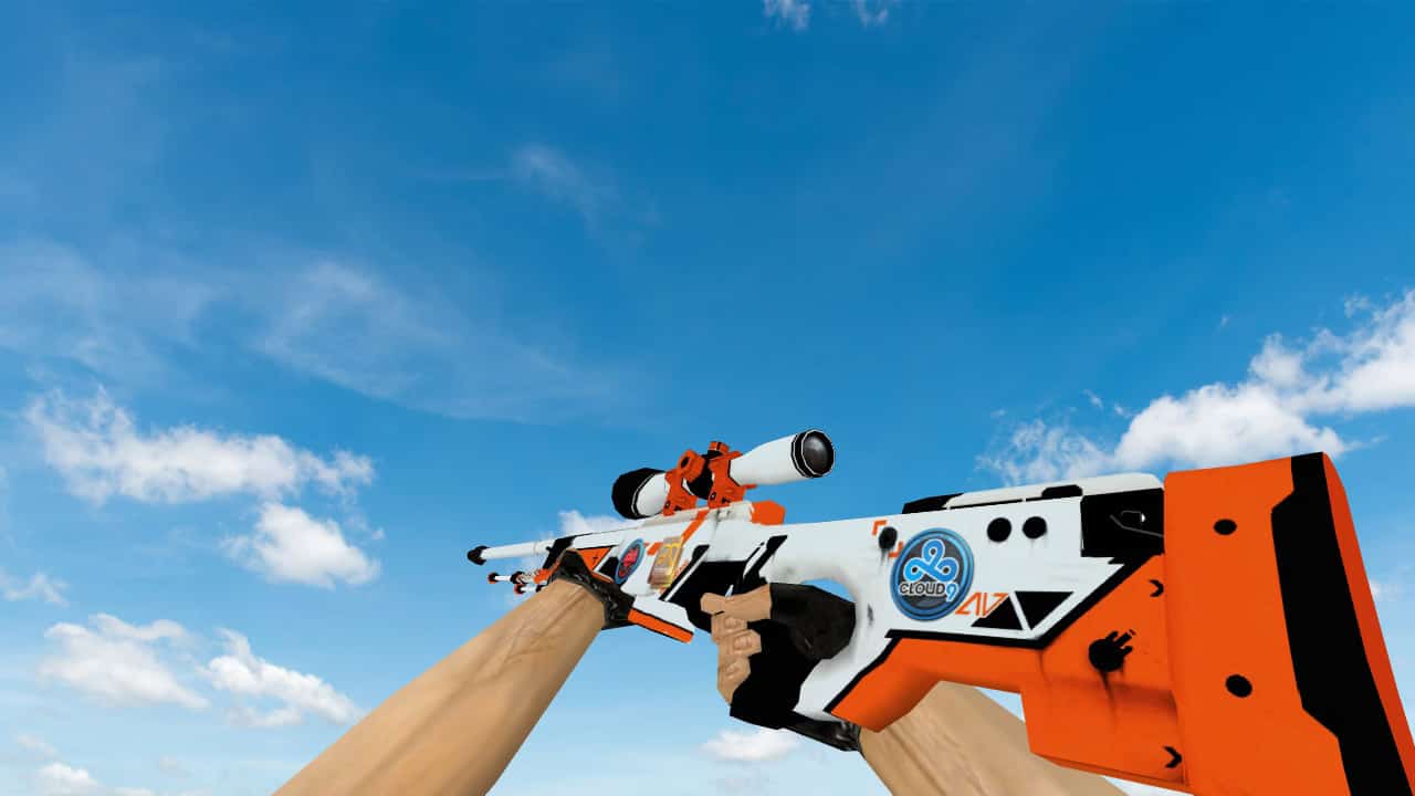 AWP «Азимов» с наклейками