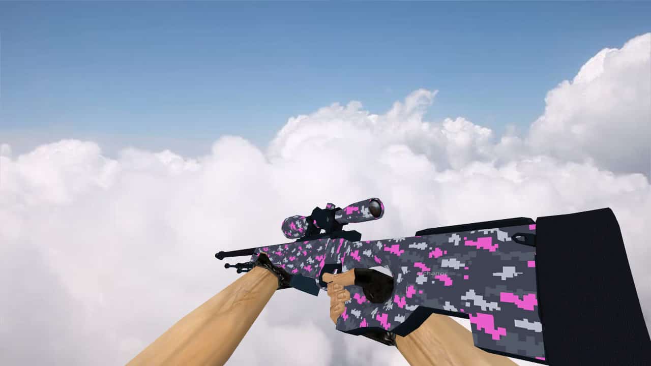 AWP Пиксельный камуфляж «Розовый»