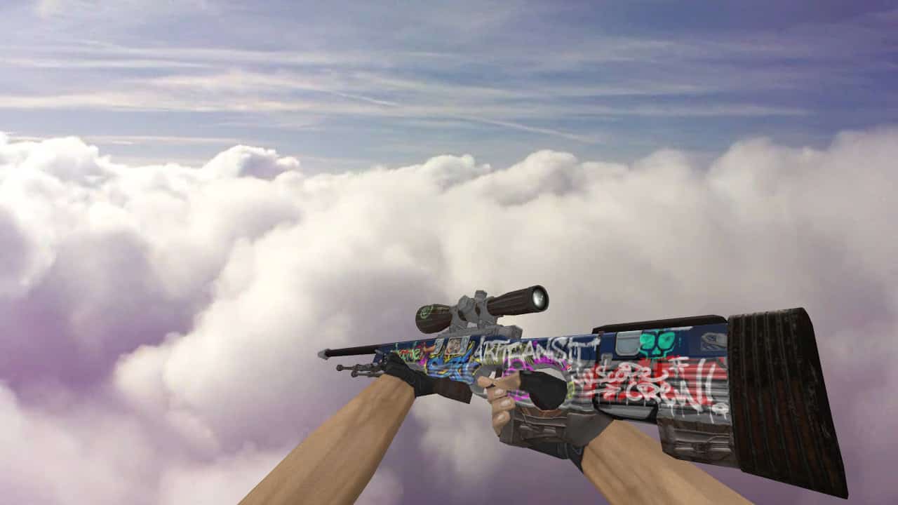 AWP Train Graffiti