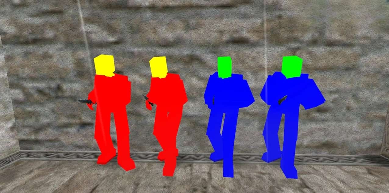 FPS модели с жёлтыми головами