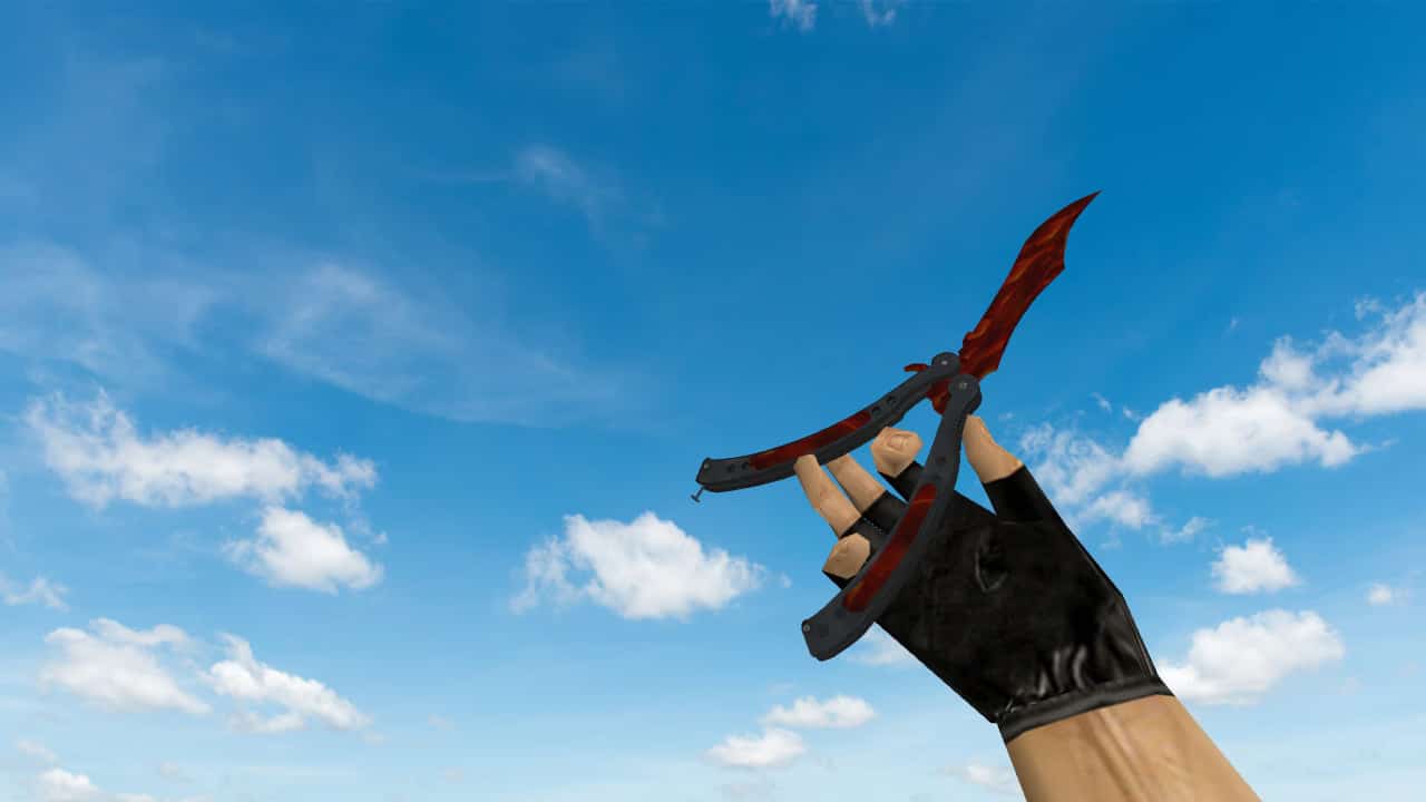 Butterfly Knife «Пламя»