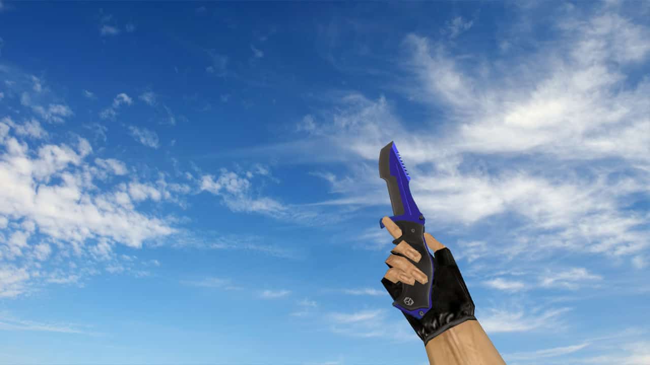 Huntsman Knife Automatic Blue