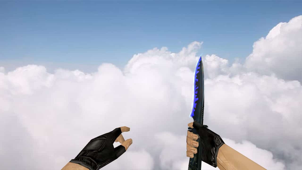 Knife Neon Blue