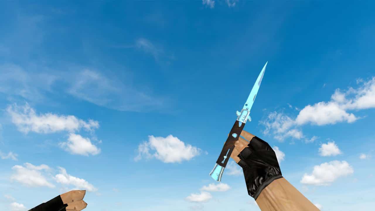 Stiletto Blue Chrome