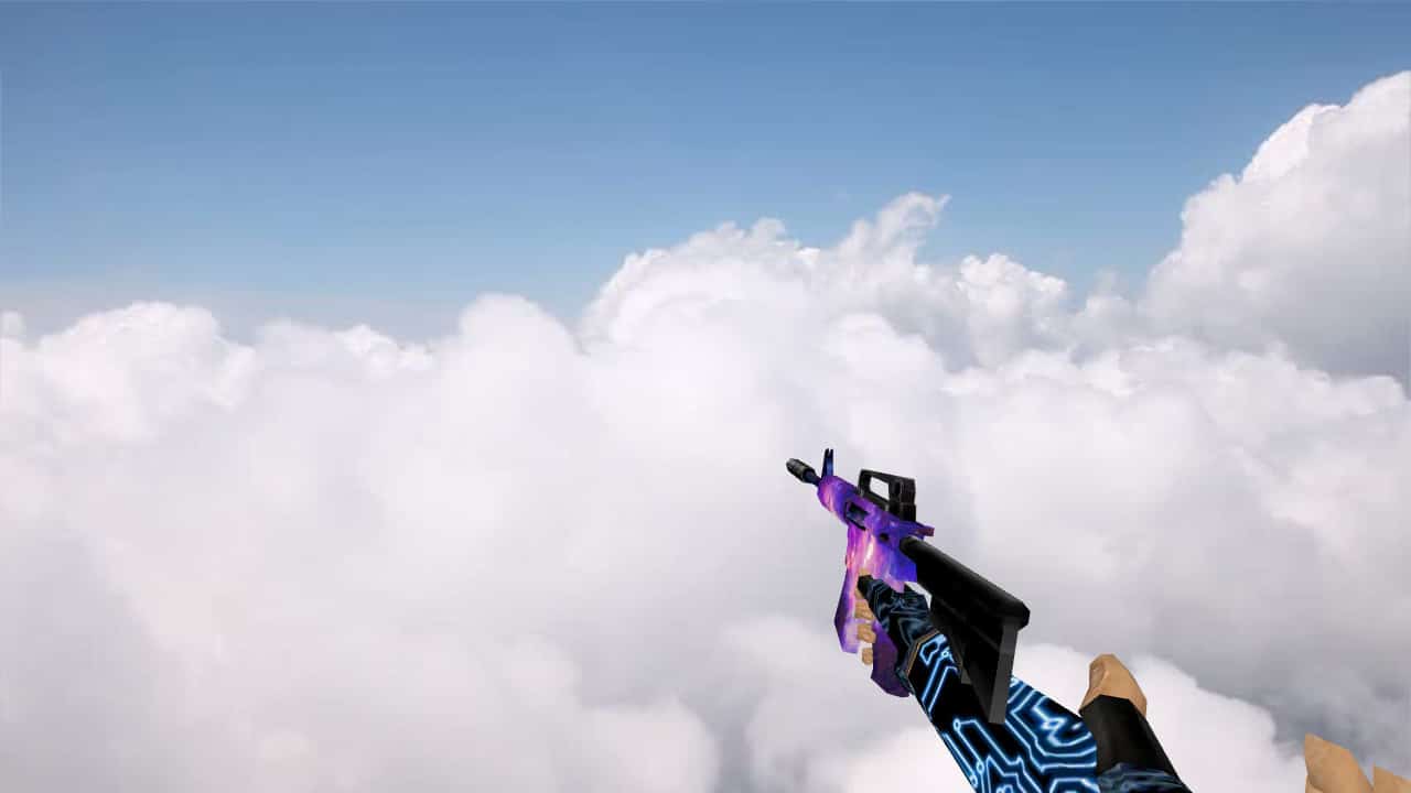 M4A1 One Hand Galaxy