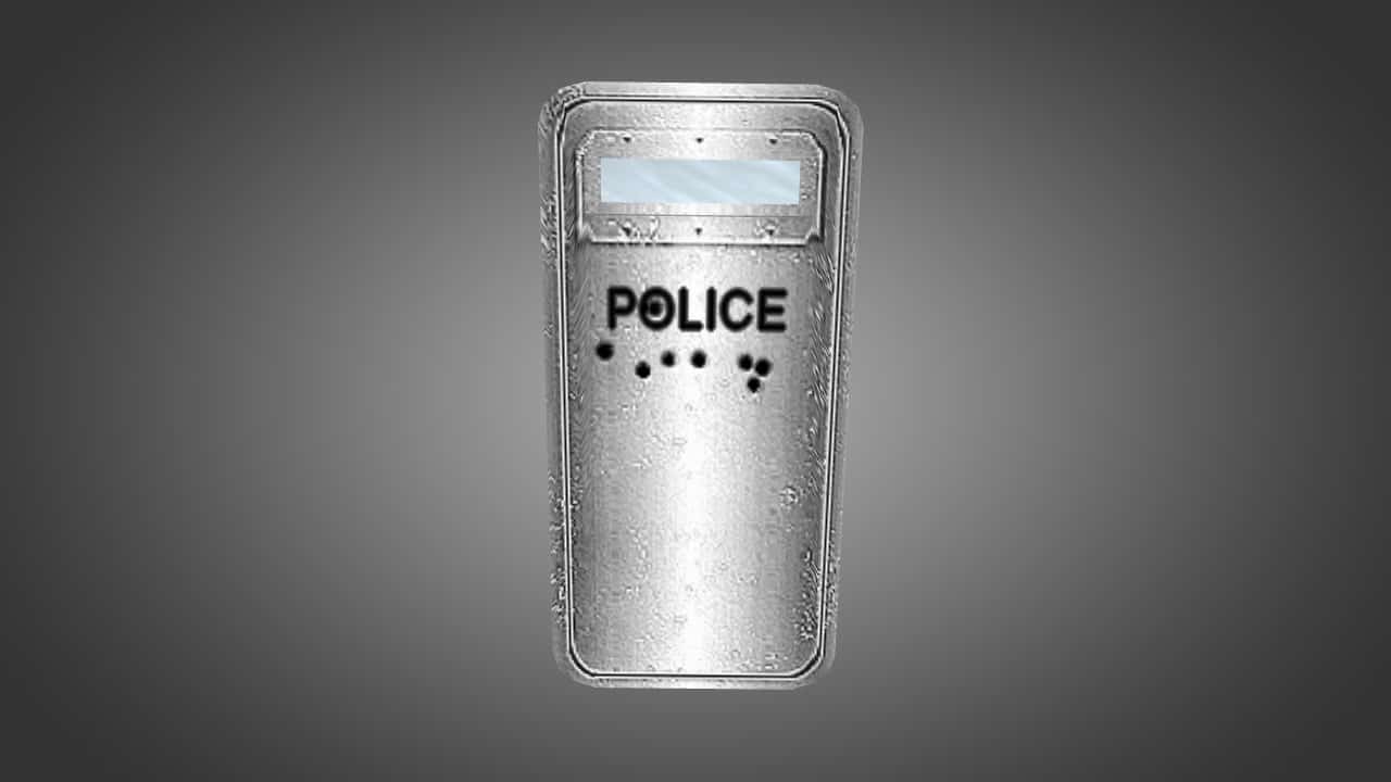 Black and Silver Riot Shields