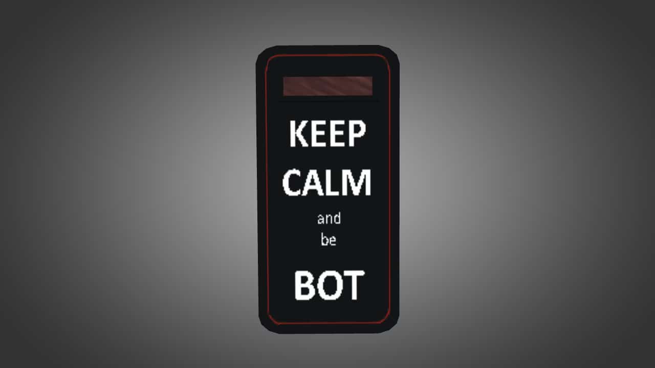 KEEP CALM and be BOT