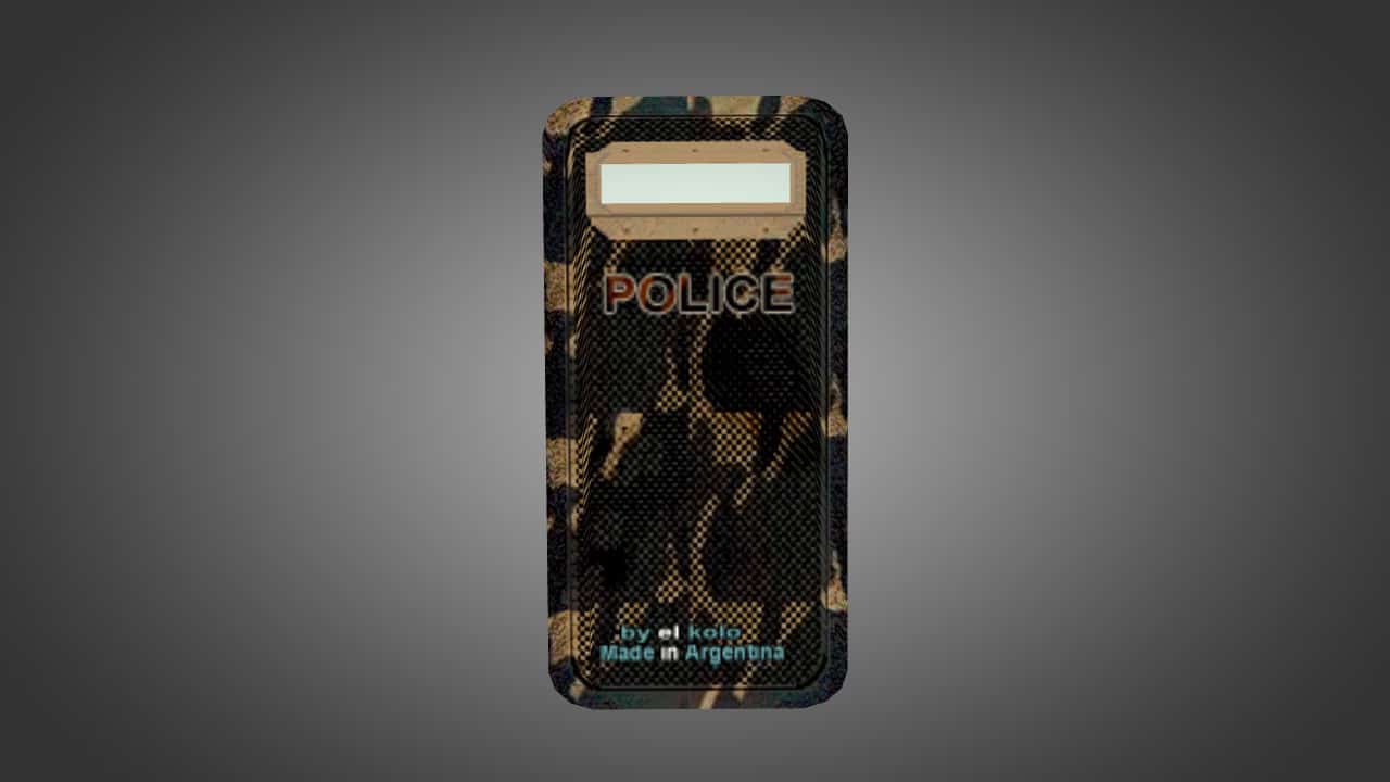 Police Camo Carbon Shield