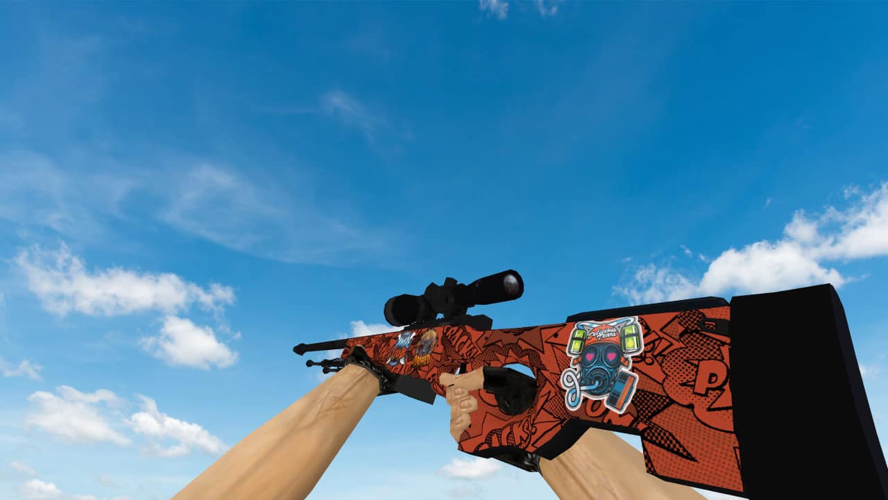 AWP «БАХ» с наклейками