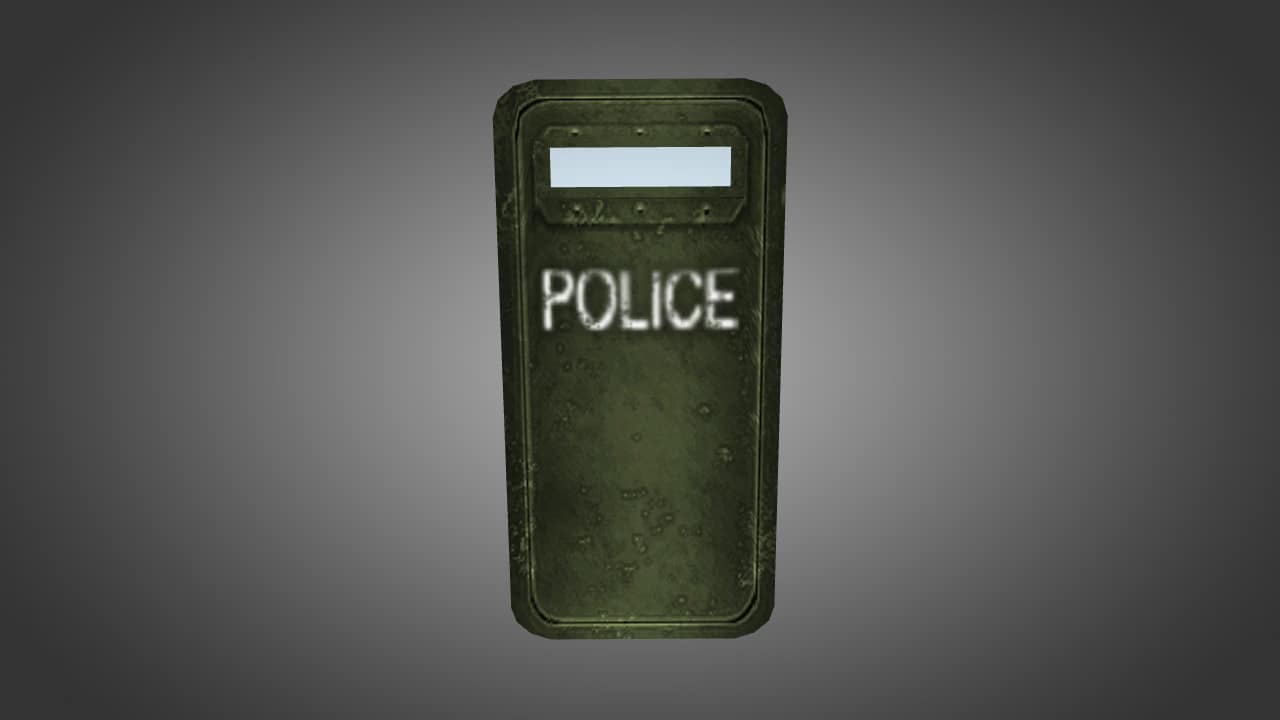 Green Police Shield